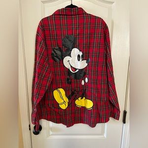 NWT Cakeworthy Disney Mickey Plaid Shirt 3XL